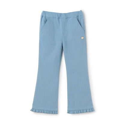 日本童裝 Ly# mine 彈力荷葉邊喇叭褲 100-150cm 女童款 夏季 PANTS