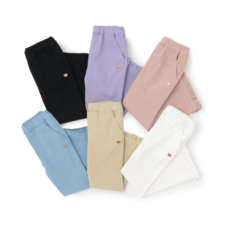日本童裝 Ly# mine 彈力荷葉邊喇叭褲 100-150cm 女童款 夏季 PANTS