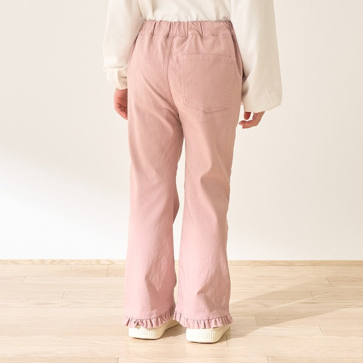 日本童裝 Ly# mine 彈力荷葉邊喇叭褲 100-150cm 女童款 夏季 PANTS