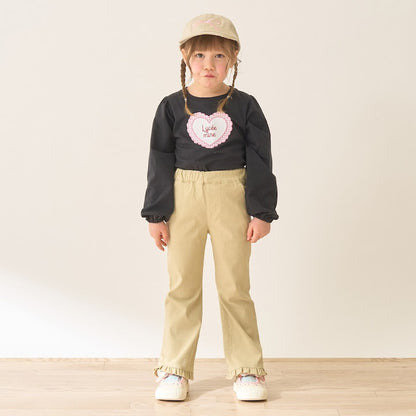 日本童裝 Ly# mine 彈力荷葉邊喇叭褲 100-150cm 女童款 夏季 PANTS