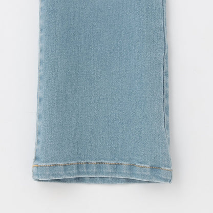 日本童裝 Ly# mine 彈力心形口袋喇叭牛仔褲 100-150cm 女童款 夏季 PANTS
