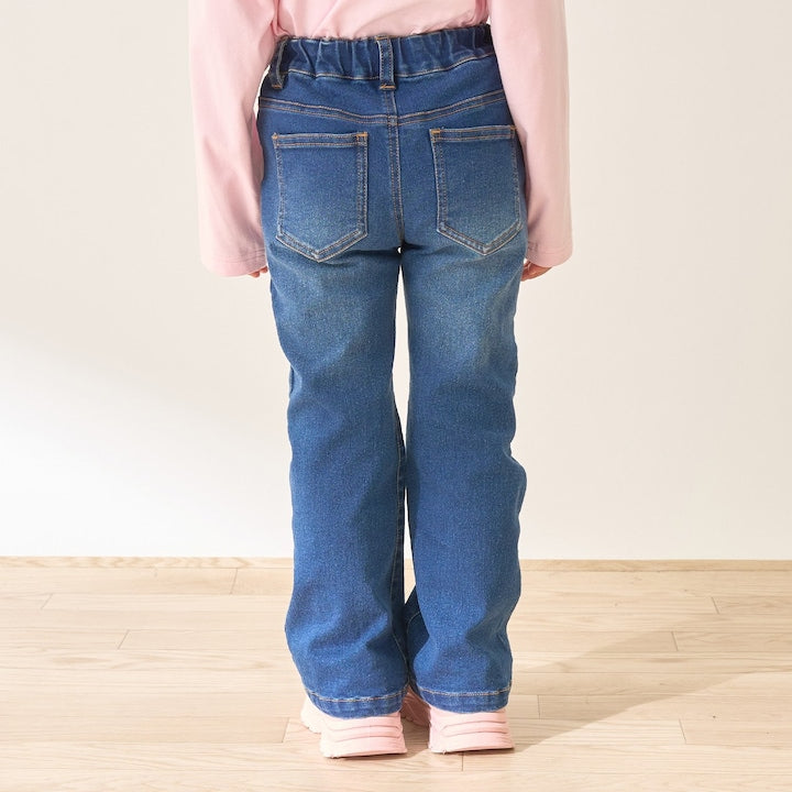 日本童裝 Ly# mine 彈力心形口袋喇叭牛仔褲 100-150cm 女童款 夏季 PANTS