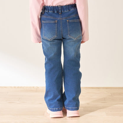 日本童裝 Ly# mine 彈力心形口袋喇叭牛仔褲 100-150cm 女童款 夏季 PANTS