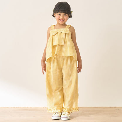 Japanese children's clothing Ly# mine tank top and shorts set 100-150cm girls summer TOPS PANTS 