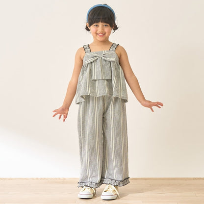 Japanese children's clothing Ly# mine tank top and shorts set 100-150cm girls summer TOPS PANTS 