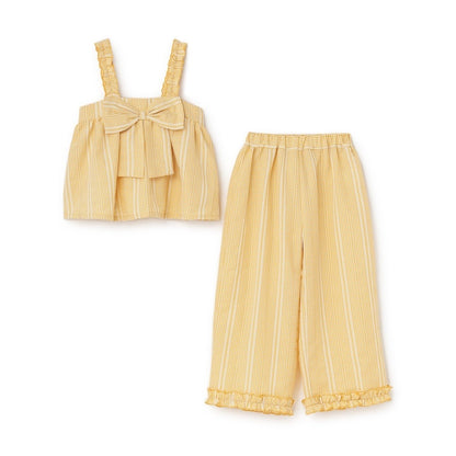 Japanese children's clothing Ly# mine tank top and shorts set 100-150cm girls summer TOPS PANTS 
