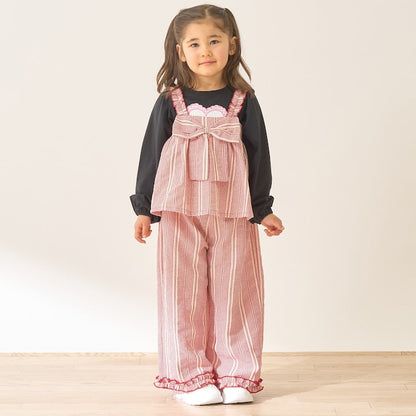 Japanese children's clothing Ly# mine tank top and shorts set 100-150cm girls summer TOPS PANTS 