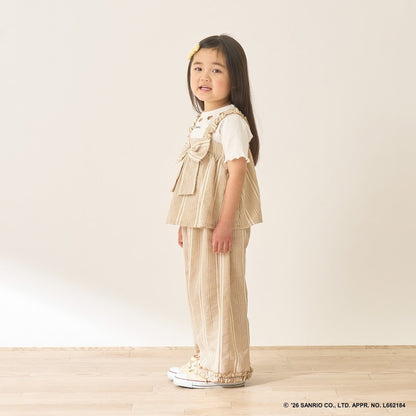 Japanese children's clothing Ly# mine tank top and shorts set 100-150cm girls summer TOPS PANTS 