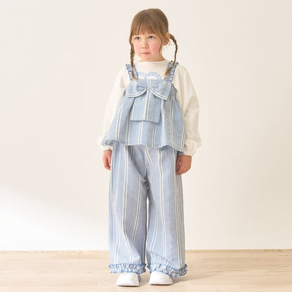 Japanese children's clothing Ly# mine tank top and shorts set 100-150cm girls summer TOPS PANTS 