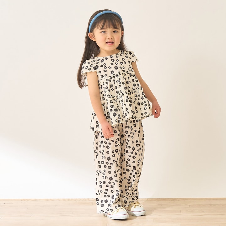 Japanese children's clothing Ly# mine tank top and shorts set 100-150cm girls summer TOPS PANTS 