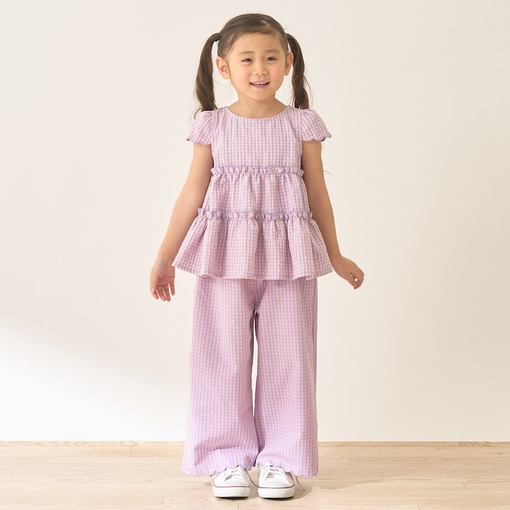 Japanese children's clothing Ly# mine tank top and shorts set 100-150cm girls summer TOPS PANTS 