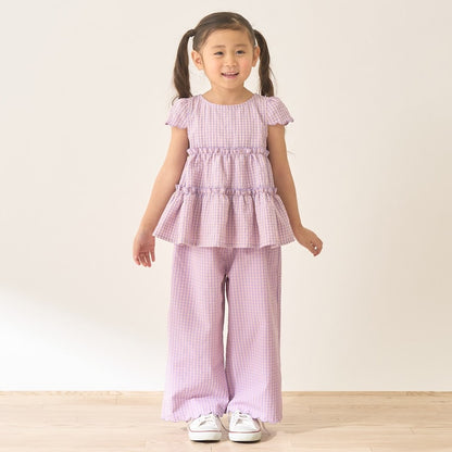 Japanese children's clothing Ly# mine tank top and shorts set 100-150cm girls summer TOPS PANTS 