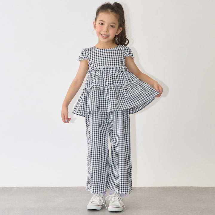 Japanese children's clothing Ly# mine tank top and shorts set 100-150cm girls summer TOPS PANTS 