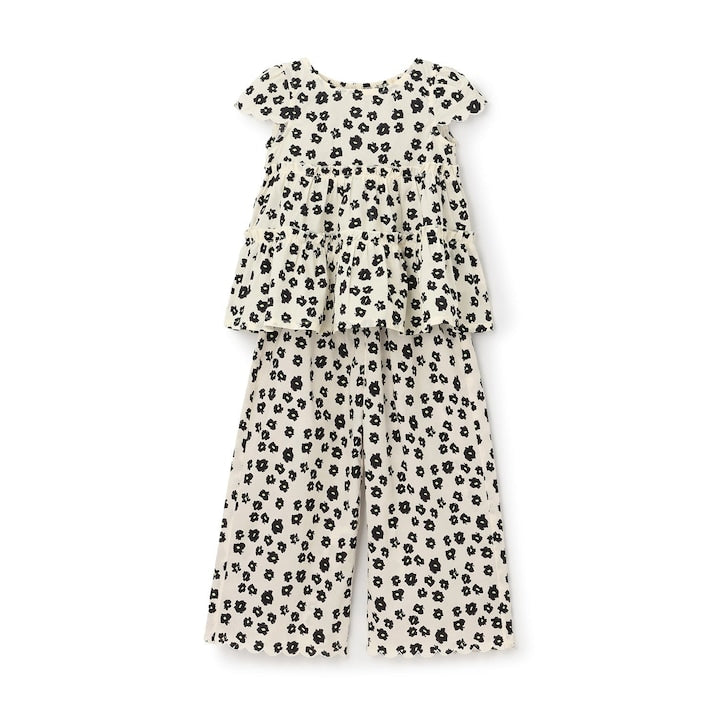 Japanese children's clothing Ly# mine tank top and shorts set 100-150cm girls summer TOPS PANTS 