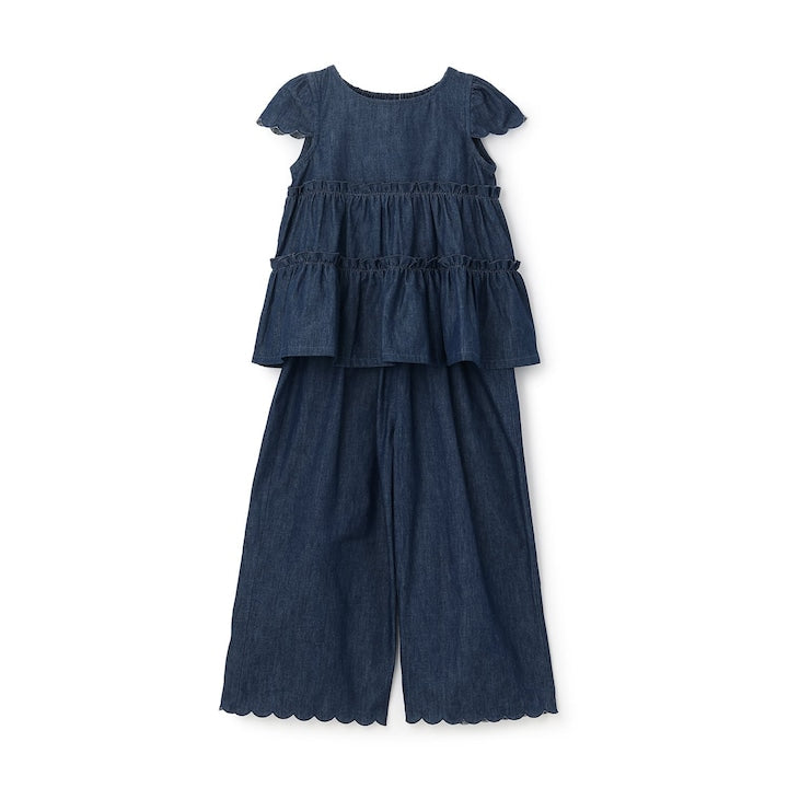 Japanese children's clothing Ly# mine tank top and shorts set 100-150cm girls summer TOPS PANTS 