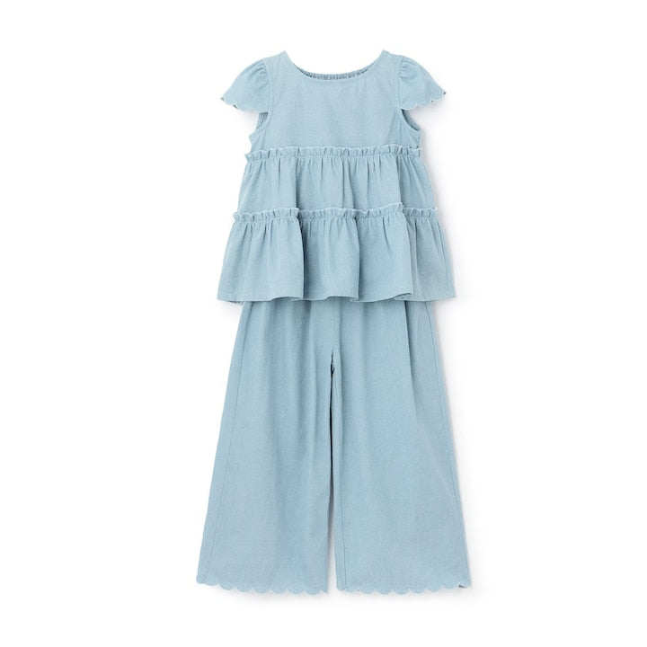 Japanese children's clothing Ly# mine tank top and shorts set 100-150cm girls summer TOPS PANTS 