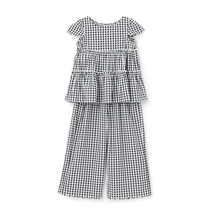 Japanese children's clothing Ly# mine tank top and shorts set 100-150cm girls summer TOPS PANTS 