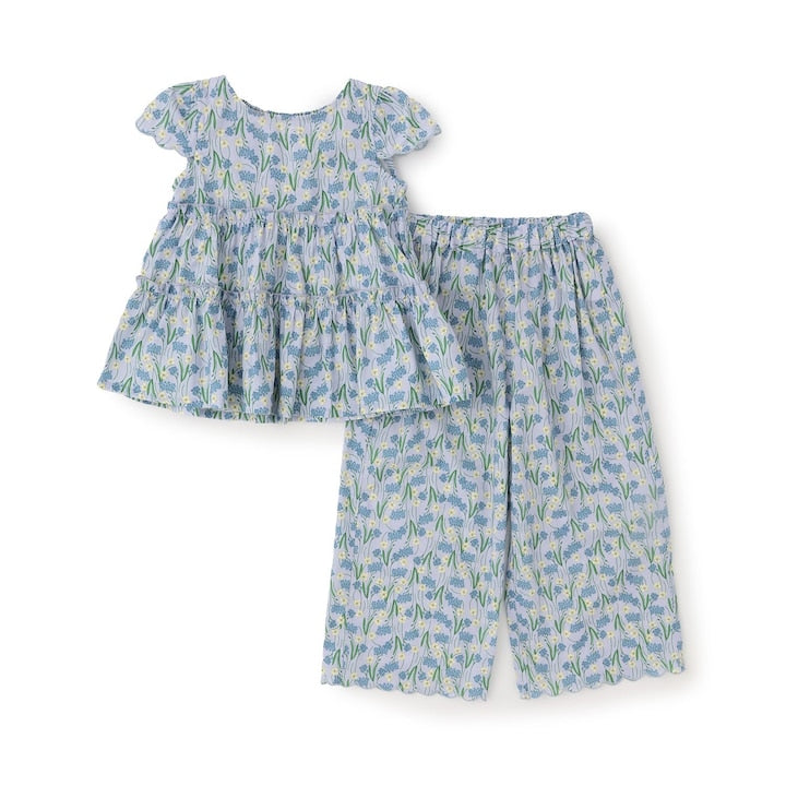 Japanese children's clothing Ly# mine tank top and shorts set 100-150cm girls summer TOPS PANTS 