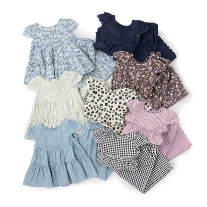 Japanese children's clothing Ly# mine tank top and shorts set 100-150cm girls summer TOPS PANTS 