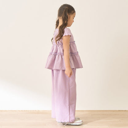 Japanese children's clothing Ly# mine tank top and shorts set 100-150cm girls summer TOPS PANTS 
