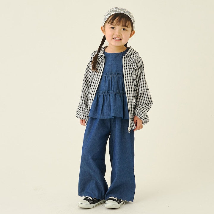Japanese children's clothing Ly# mine tank top and shorts set 100-150cm girls summer TOPS PANTS 