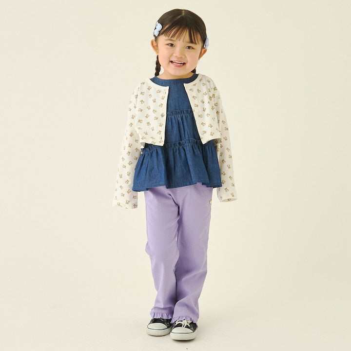 Japanese children's clothing Ly# mine tank top and shorts set 100-150cm girls summer TOPS PANTS 