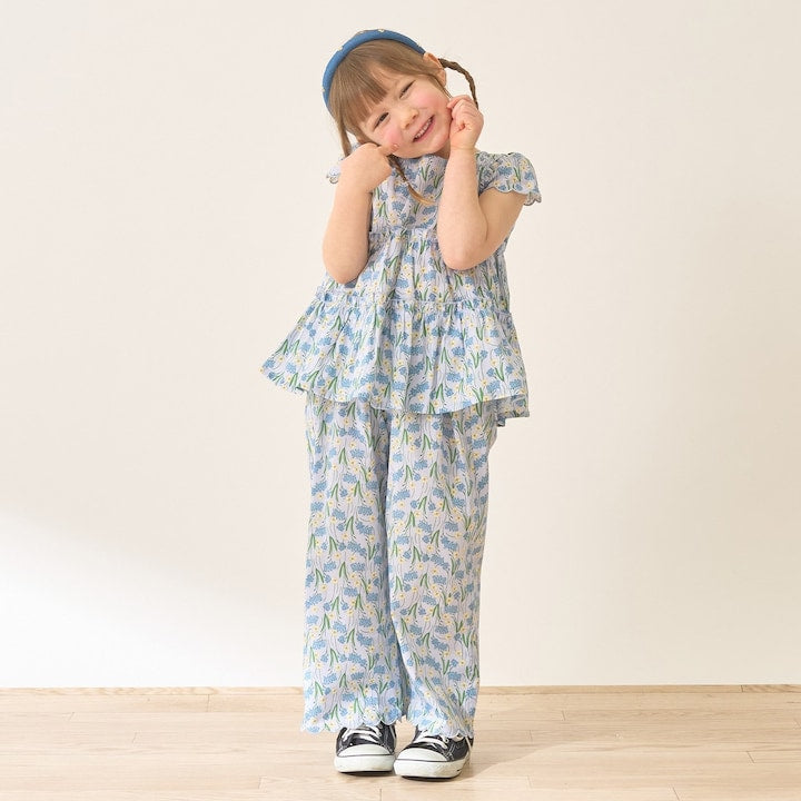 Japanese children's clothing Ly# mine tank top and shorts set 100-150cm girls summer TOPS PANTS 