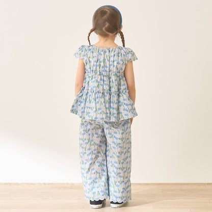 Japanese children's clothing Ly# mine tank top and shorts set 100-150cm girls summer TOPS PANTS 