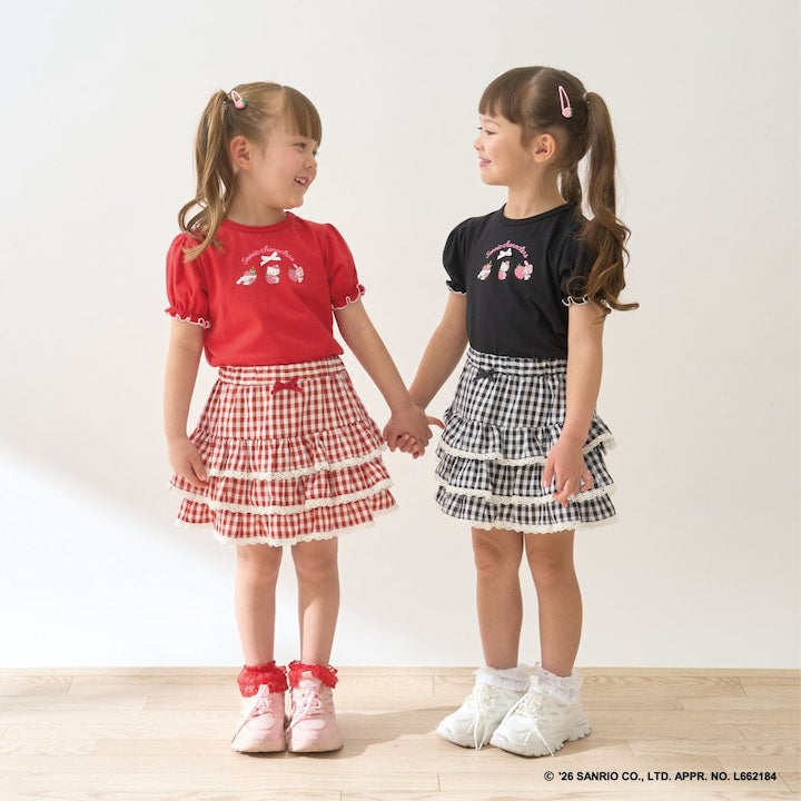 Japanese children's clothing Ly# mine tank top and shorts set 100-150cm girls summer TOPS PANTS 