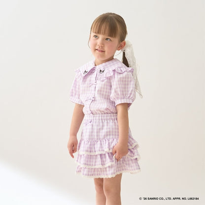 Japanese children's clothing Ly# mine tank top and shorts set 100-150cm girls summer TOPS PANTS 