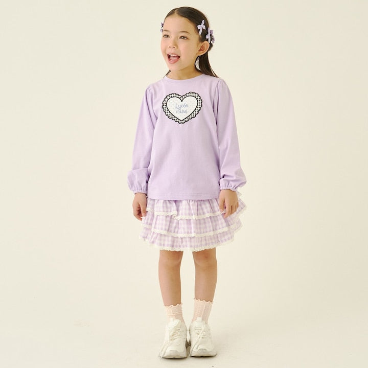 Japanese children's clothing Ly# mine tank top and shorts set 100-150cm girls summer TOPS PANTS 