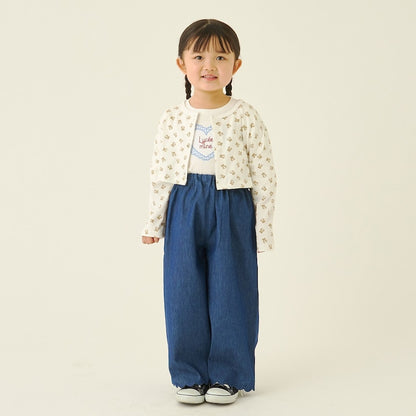Japanese children's clothing Ly# mine tank top and shorts set 100-150cm girls summer TOPS PANTS 