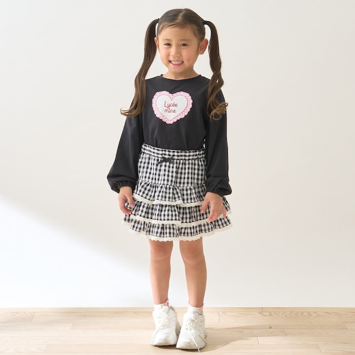 Japanese children's clothing Ly# mine tank top and shorts set 100-150cm girls summer TOPS PANTS 