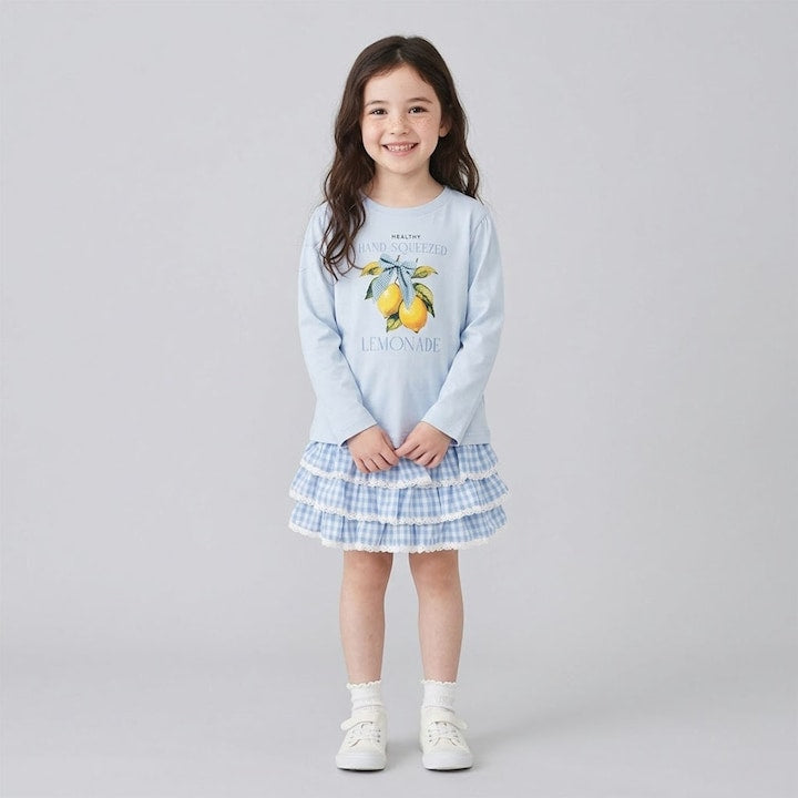 Japanese children's clothing Ly# mine tank top and shorts set 100-150cm girls summer TOPS PANTS 