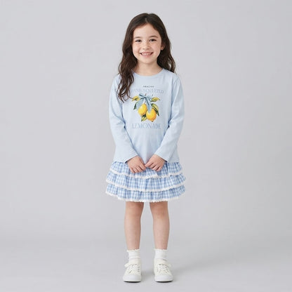 Japanese children's clothing Ly# mine tank top and shorts set 100-150cm girls summer TOPS PANTS 