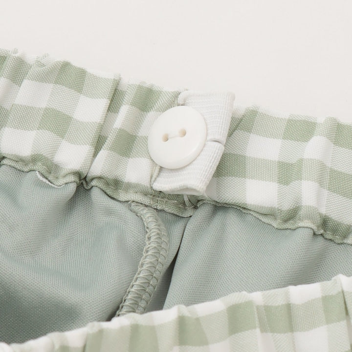 日本童裝 Ly# mine 防UV 格紋蛋糕短裙 100-150cm 女童款 夏季 SKIRTS