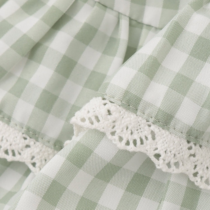 日本童裝 Ly# mine 防UV 格紋蛋糕短裙 100-150cm 女童款 夏季 SKIRTS