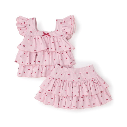 日本童裝 Ly# mine 泳衣兩件套裝 100-130cm 女童款 夏季 夏日玩水泳衣特輯