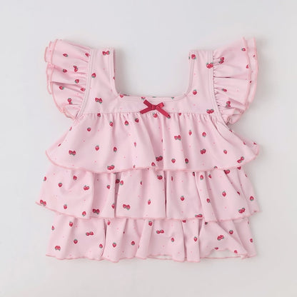 日本童裝 Ly# mine 泳衣兩件套裝 100-130cm 女童款 夏季 夏日玩水泳衣特輯