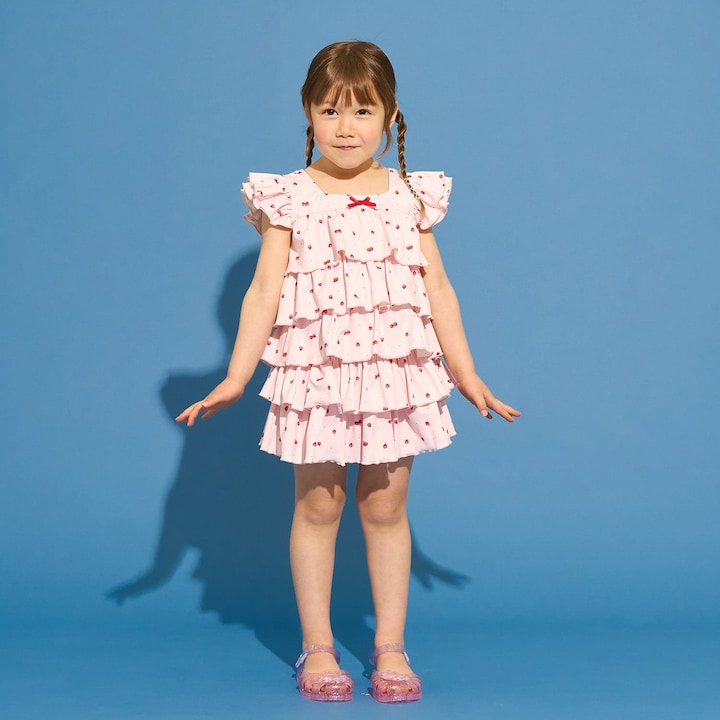 日本童裝 Ly# mine 泳衣兩件套裝 100-130cm 女童款 夏季 夏日玩水泳衣特輯