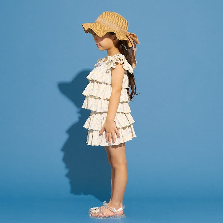 日本童裝 Ly# mine 泳衣兩件套裝 100-130cm 女童款 夏季 夏日玩水泳衣特輯