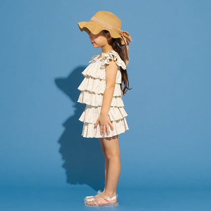 日本童裝 Ly# mine 泳衣兩件套裝 100-130cm 女童款 夏季 夏日玩水泳衣特輯