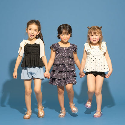 日本童裝 Ly# mine 泳衣兩件套裝 100-130cm 女童款 夏季 夏日玩水泳衣特輯