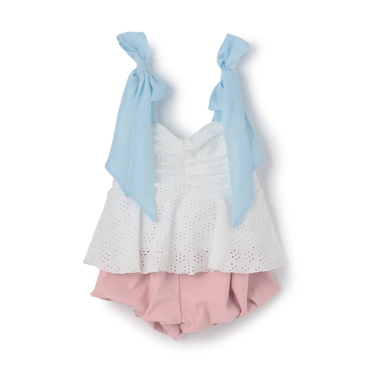 日本童裝 Ly# mine 泳衣兩件套裝 100-130cm 女童款 夏季 夏日玩水泳衣特輯