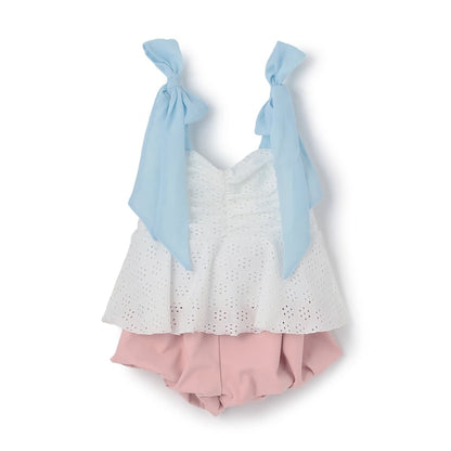 日本童裝 Ly# mine 泳衣兩件套裝 100-130cm 女童款 夏季 夏日玩水泳衣特輯