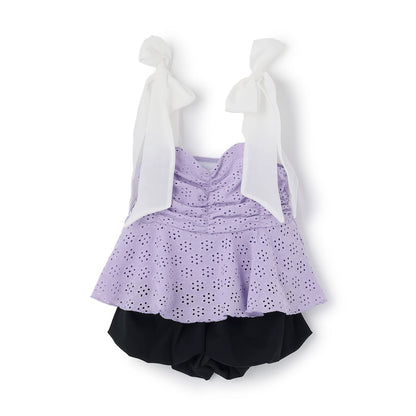 日本童裝 Ly# mine 泳衣兩件套裝 100-130cm 女童款 夏季 夏日玩水泳衣特輯