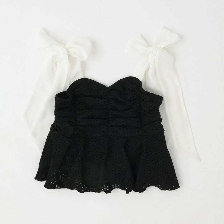 日本童裝 Ly# mine 泳衣兩件套裝 100-130cm 女童款 夏季 夏日玩水泳衣特輯