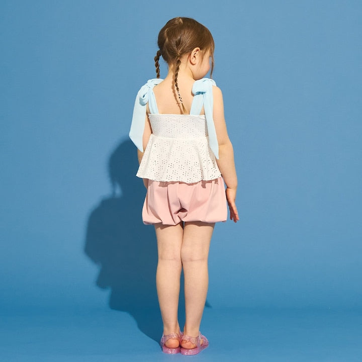 日本童裝 Ly# mine 泳衣兩件套裝 100-130cm 女童款 夏季 夏日玩水泳衣特輯
