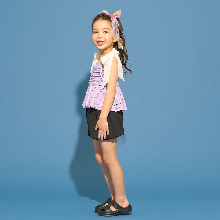 日本童裝 Ly# mine 泳衣兩件套裝 100-130cm 女童款 夏季 夏日玩水泳衣特輯