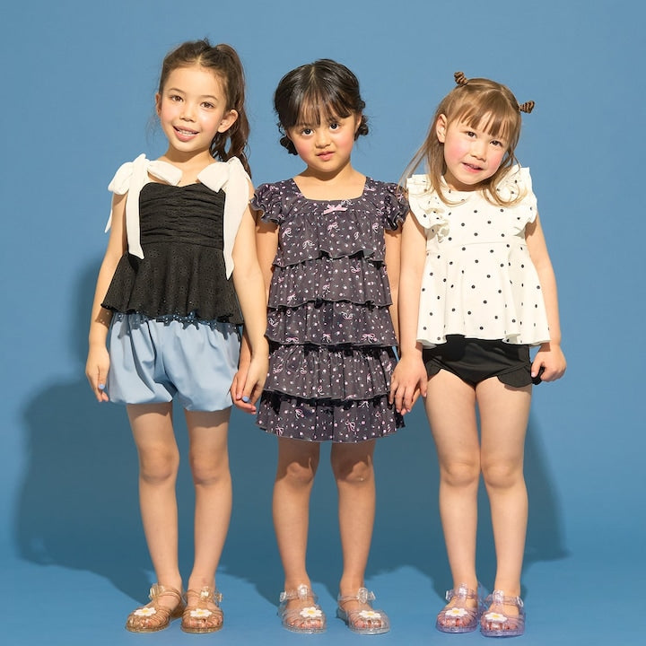 日本童裝 Ly# mine 泳衣兩件套裝 100-130cm 女童款 夏季 夏日玩水泳衣特輯